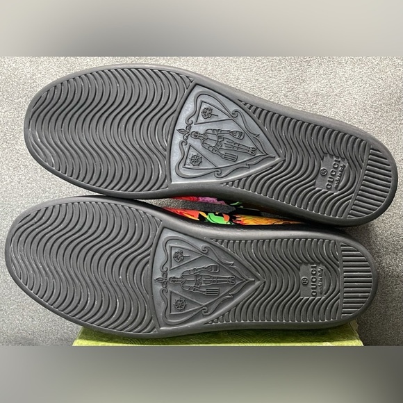 SOLD SOLD SOLD Gucci Ken Scott Ace Sneakers Infinity Jenni Black Floral Print - Picture 9 of 11